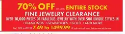 Boscov's FINE JEWELRY CLEARANCE PIECES JEWELRY offer