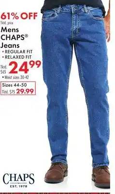Boscov's Mens CHAPS Jeans offer