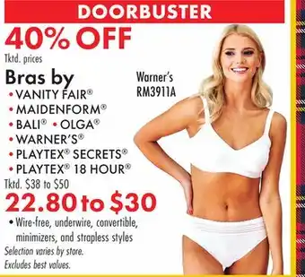 Boscov's Bras offer