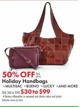 Boscov's Holiday Handbags offer
