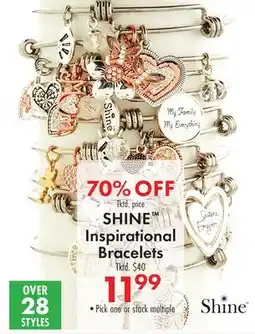 Boscov's SHINE Inspirational Bracelets offer