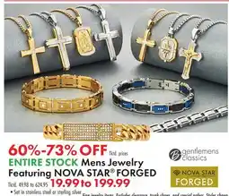Boscov's ENTIRE STOCK Mens Jewelry offer
