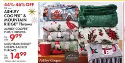 Boscov's ASHLEY COOPER & MOUNTAIN RIDGE Throws offer