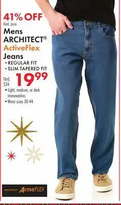 Boscov's Mens ARCHITECT ActiveFlex Jeans offer