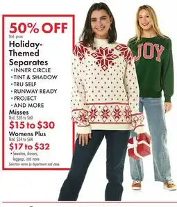 Boscov's Holiday-Themed Separates offer