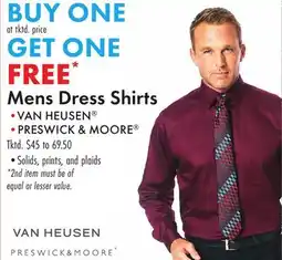 Boscov's Mens Dress Shirts offer