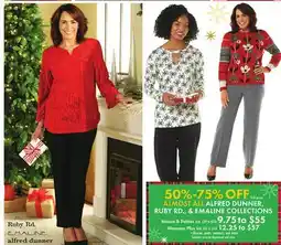 Boscov's ALMOST ALL ALFRED DUNNER, RUBY RD., & EMALINE COLLECTIONS offer