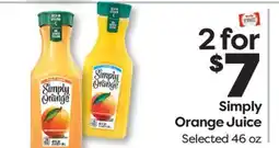 Weis Markets Simply Orange Juice offer