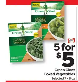 Weis Markets Green Giant Boxed Vegetables offer
