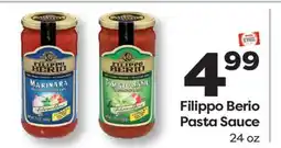 Weis Markets Filippo Berio Pasta Sauce offer