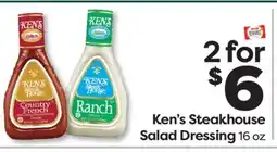 Weis Markets Ken's Steakhouse Salad Dressing offer