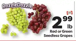 Weis Markets Red or Green Seedless Grapes offer