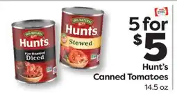 Weis Markets Hunt's Canned Tomatoes offer