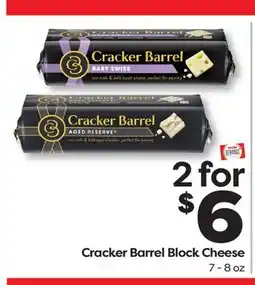 Weis Markets Cracker Barrel Block Cheese offer