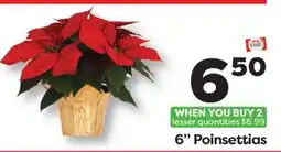 Weis Markets 6 Poinsettias offer