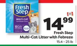 Weis Markets Fresh Step Multi-Cat Litter with Febreze offer