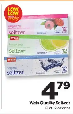 Weis Markets Weis Quality Seltzer offer