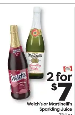 Weis Markets Welch's or Martinelli's Sparkling Juice offer