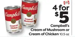 Weis Markets Campbell's Cream of Mushroom or Cream of Chicken offer