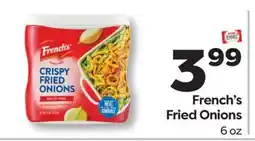 Weis Markets French's Fried Onions offer