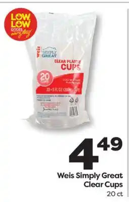 Weis Markets Weis Simply Great Clear Cups offer