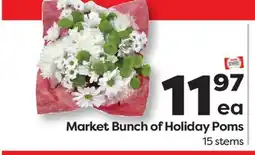 Weis Markets Market Bunch of Holiday Poms offer