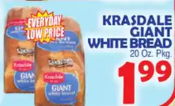 Bravo Supermarkets KRASDALE GIANT WHITE BREAD offer