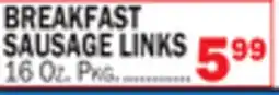 Bravo Supermarkets BREAKFAST SAUSAGE LINKS offer