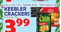 Bravo Supermarkets KEEBLER CRACKERS 9-13.8 Oz. Pkg offer
