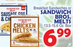 Bravo Supermarkets SANDWICH BROS.MELTS offer