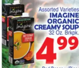 Bravo Supermarkets IMAGINE ORGANIC CREAMY SOUP offer