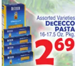 Bravo Supermarkets DECECCO PASTA 16-17.5 Oz. Pkg offer