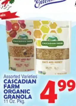 Bravo Supermarkets CASCADIAN FARM ORGANIC GRANOLA offer