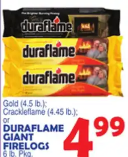 Bravo Supermarkets DURAFLAME GIANT FIRELOGS 6 lb. Pkg offer