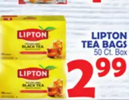 Bravo Supermarkets LIPTON TEA BAGS offer