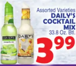 Bravo Supermarkets DAILY'S COCKTAIL MIX offer