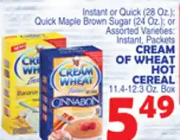 Bravo Supermarkets CREAM OF WHEAT HOT CEREAL offer
