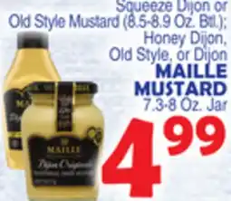 Bravo Supermarkets MAILLE MUSTARD 7.3-8 Oz. Jar offer