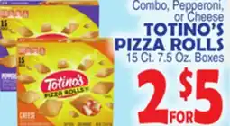 Bravo Supermarkets TOTINO'S PIZZA ROLLS offer