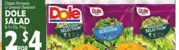Bravo Supermarkets DOLE SALAD 9-11 Oz. Pkg.2 offer