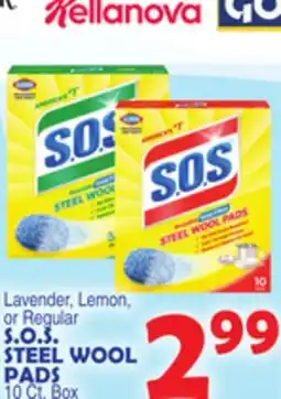 Bravo Supermarkets S. O. S. STEEL WOOL PADS offer