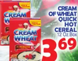 Bravo Supermarkets CREAM OF WHEAT QUICK HOT CEREAL offer