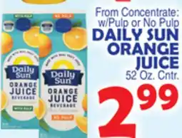 Bravo Supermarkets DAILY SUN ORANGE JUICE offer