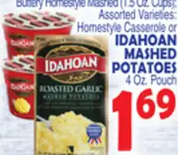 Bravo Supermarkets IDAHOAN MASHED POTATOES 4 Oz. Pouch offer
