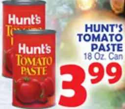 Bravo Supermarkets HUNT'S TOMATO PASTE offer