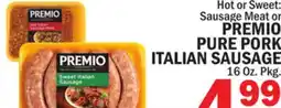 Bravo Supermarkets PREMIO PURE PORK ITALIAN SAUSAGE offer
