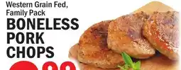 Bravo Supermarkets BONELESS PORK CHOPS offer
