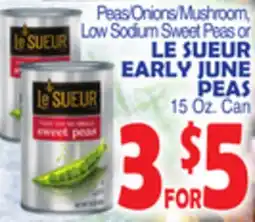 Bravo Supermarkets LE SUEUR EARLY JUNE PEAS offer