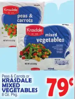Bravo Supermarkets KRASDALE MIXED VEGETABLES 8 oz.pkg offer