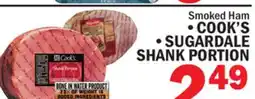 Bravo Supermarkets COOK'S, SUGARDALE SHANK PORTION offer